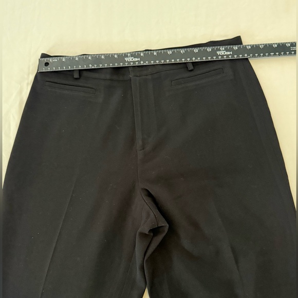 Rafaella Black Dress Pants Straight Leg Flare Work Office Classic - Size 10 - Picture 4 of 8